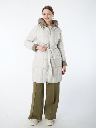 Полупальто женское с капюшоном