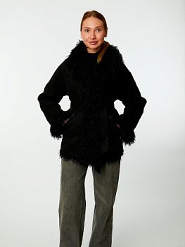 Двусторонняя экодубленка с англ.воротником