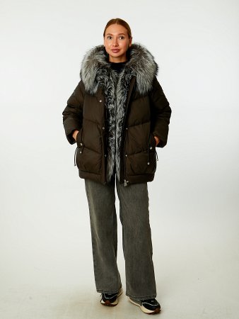 Пуховик стёганый с капюшоном