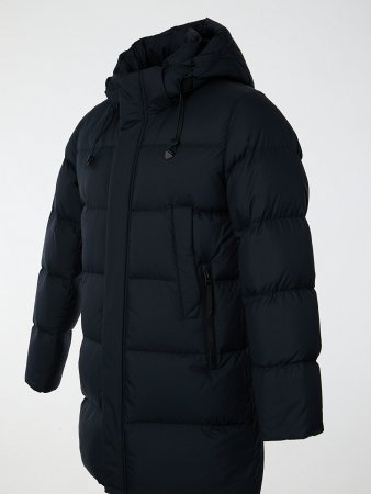 Пуховик мужской с капюшоном на пуху