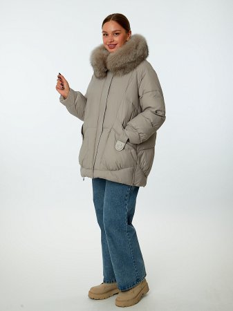 Пуховик стёганый с капюшоном