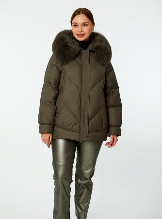 Пуховик стёганый с капюшоном