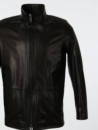 Полупальто мужское из натуральной кожи  