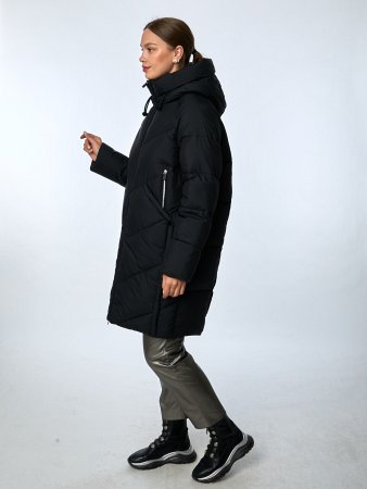 Пуховик стёганый с капюшоном