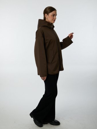 Куртка рубашка с капюшоном на синтепоне