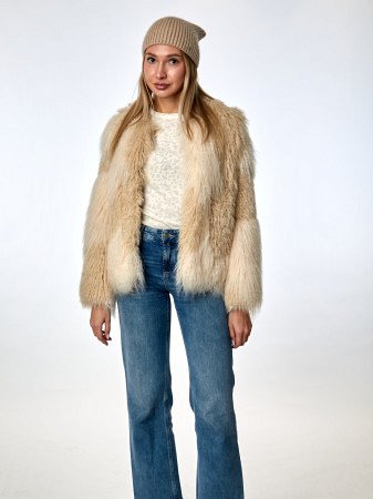 Шуба из экомеха