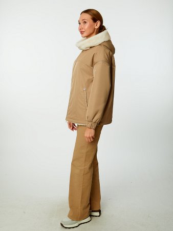 Двусторонняя зимняя куртка с капюшоном и съемными рукавами