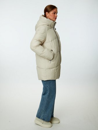 Пуховик женский с капюшоном 