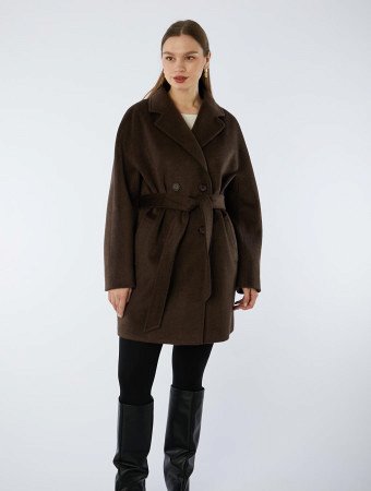 Пальто женское с английским воротником