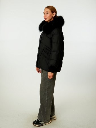 Пуховик стёганый с капюшоном