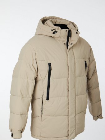 Пуховик стёганый с капюшоном