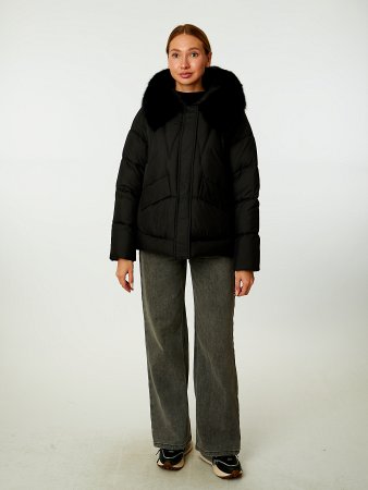 Пуховик стёганый с капюшоном