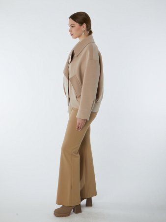 Драповая куртка с английским воротником