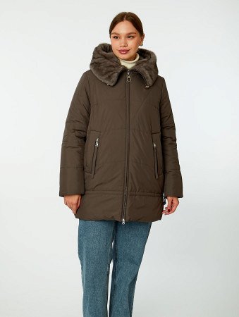 Пуховик стёганый с капюшоном