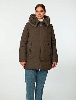 Пуховик стёганый с капюшоном