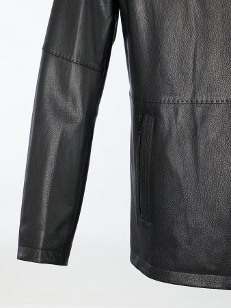 Утепленная куртка из натуральной кожи