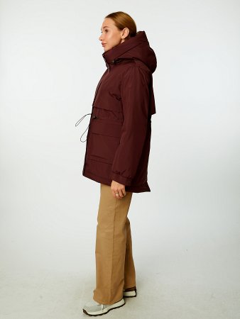 Пуховик женский удлинённый с капюшоном