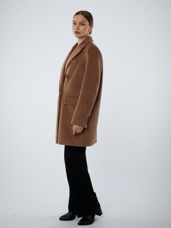 Пальто женское укороченное с английским воротником