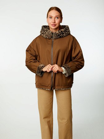 Двусторонняя зимняя куртка с капюшоном