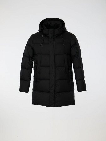 Пуховик мужской с капюшоном на пуху