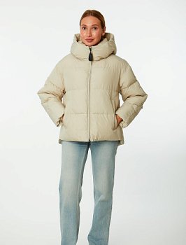Пуховик женский стёганый с капюшоном