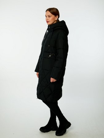 Пуховик женский стёганый с капюшоном