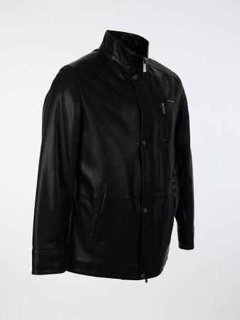 Полупальто мужское из натуральной кожи  