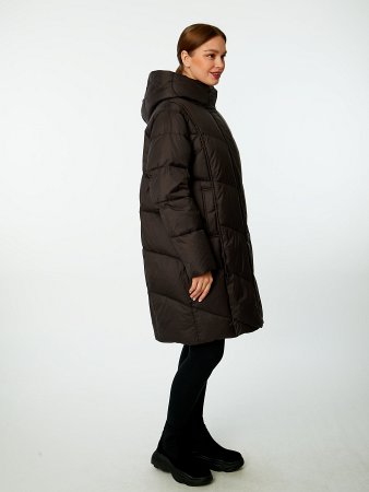 Пуховик стёганый с капюшоном