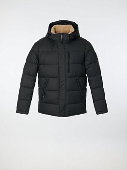 Пуховик мужской стёганый с капюшоном