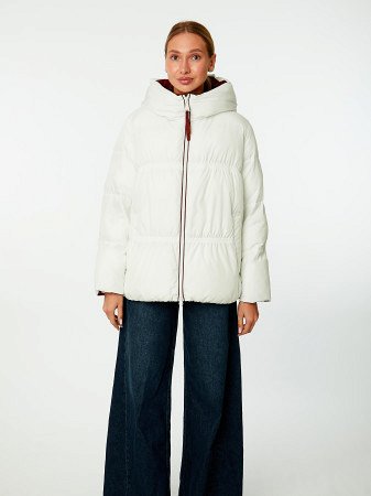 Пуховик женский стёганый с капюшоном