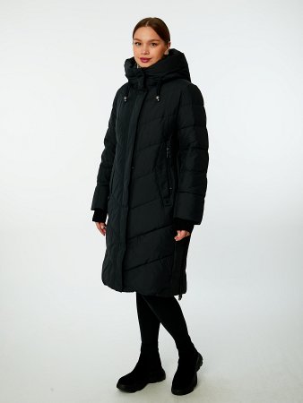 Пуховик женский стёганый с капюшоном
