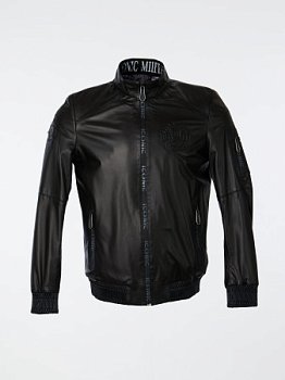 Куртка-бомбер с трикотажной отделкой