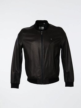 Куртка-бомбер с трикотажной отделкой