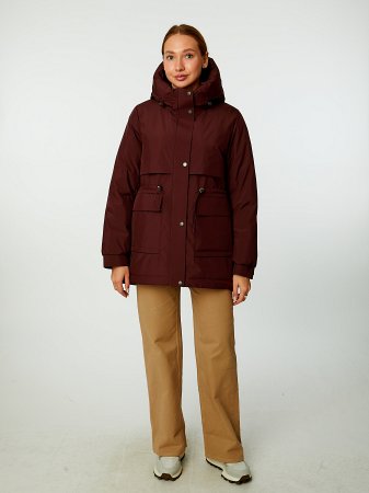 Пуховик женский удлинённый с капюшоном