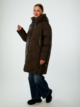 Пуховик стёганый с капюшоном