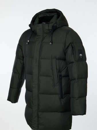 Пуховик мужской стёганый с капюшоном