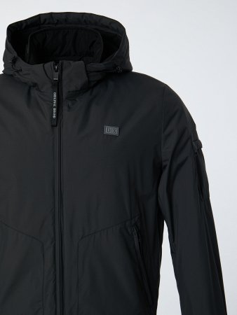 Куртка мужская укороченная с капюшоном