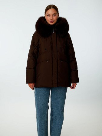 Пуховик женский с капюшоном