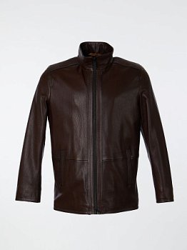 Полупальто мужское из натуральной кожи  