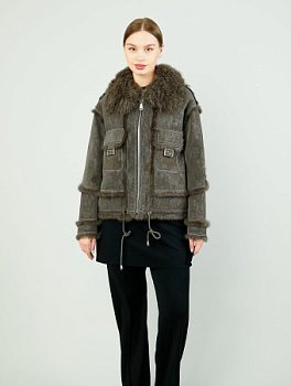 Экодублёнка женская укороченная