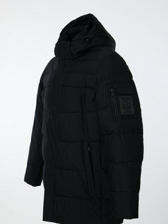 Пуховик мужской стёганый с капюшоном