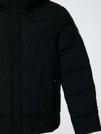 Пуховик мужской стёганый с капюшоном