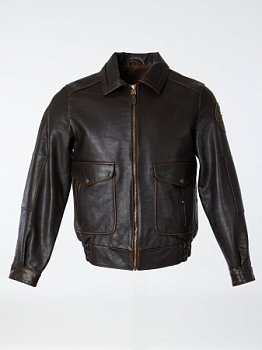 Стильный бомбер из натуральной кожи