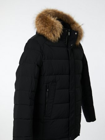 Пуховик стёганый с капюшоном