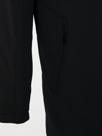 Пуховик с капюшоном и отделкой енота