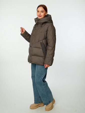 Пуховик стёганый с капюшоном