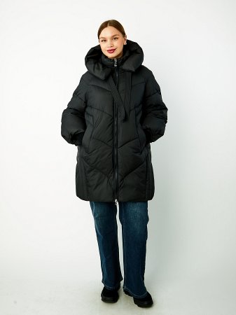 Пуховик стёганый с капюшоном