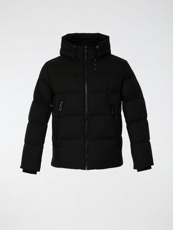 Пуховик мужской с капюшоном на пуху