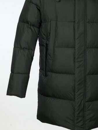 Пуховик мужской стёганый с капюшоном