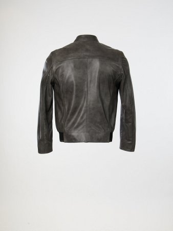 Укороченная куртка с воротником стойкой